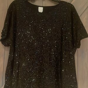 Sequined lined top